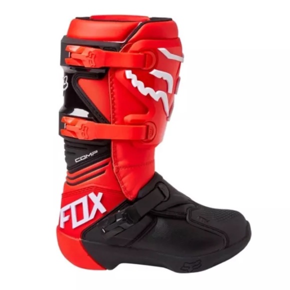 Fox Racing - Comp Boots - Flame Red - Sz M11 - Picture 3 of 4